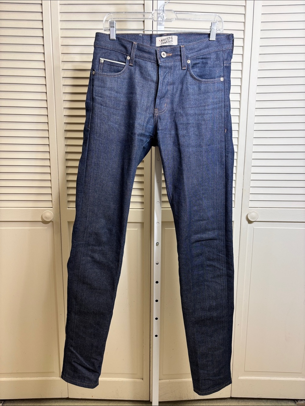 Naked & Famous Denim Men's Slim Ichiban Selvedge Indigo Jeans Size 31